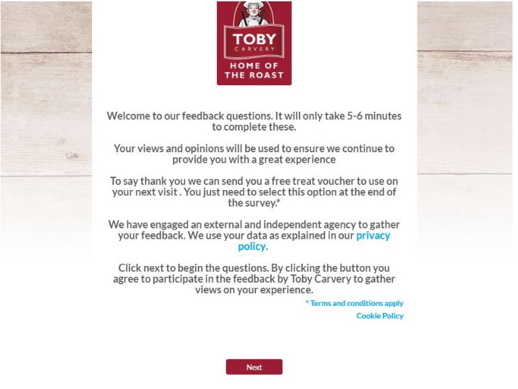 Toby Carvery Survey