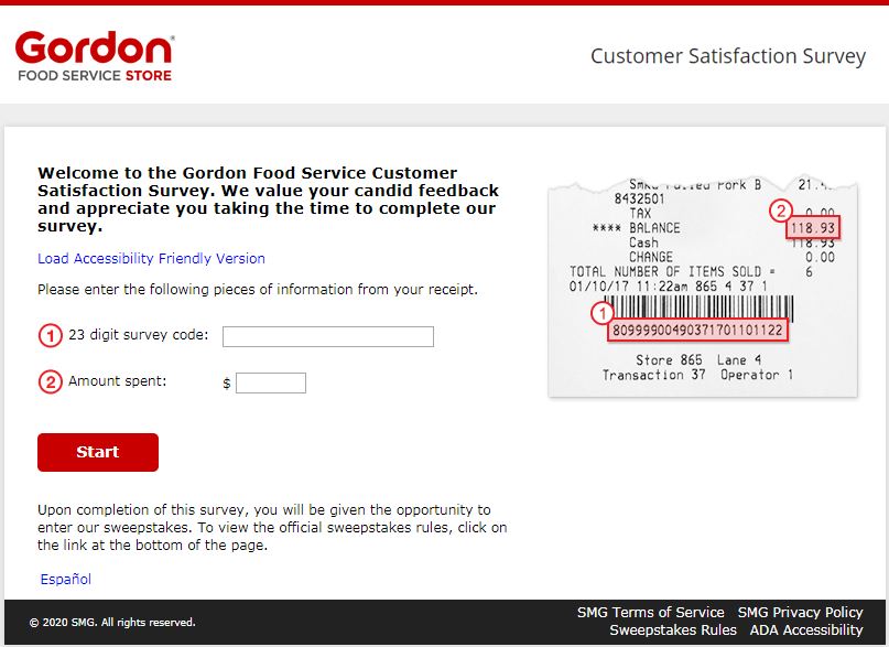 gorden food service survey