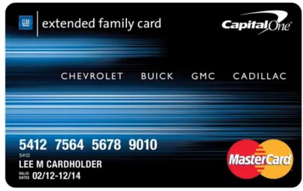 gm rewards card login