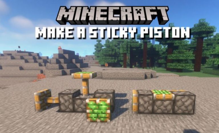 How To Make Sticky Pistons In Minecraft