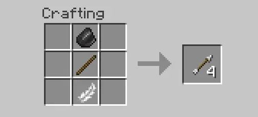 Crafting Recipe of Arrows