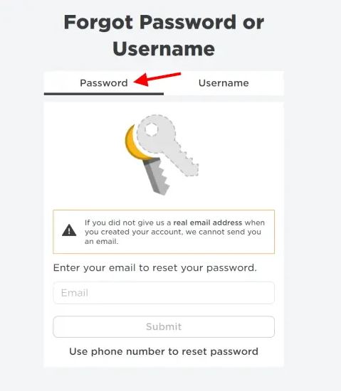 Roblox Password Using E-Mail