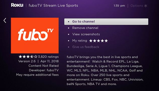 How to Install FuboTV on my Roku TV