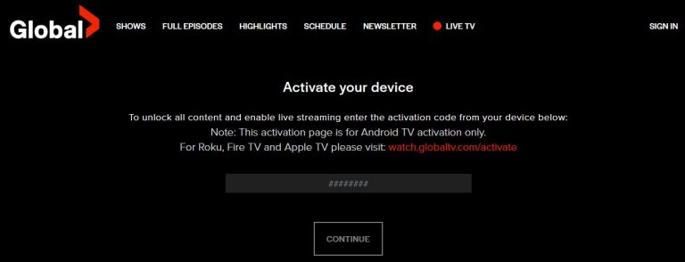 Watch.globaltv.com/activate